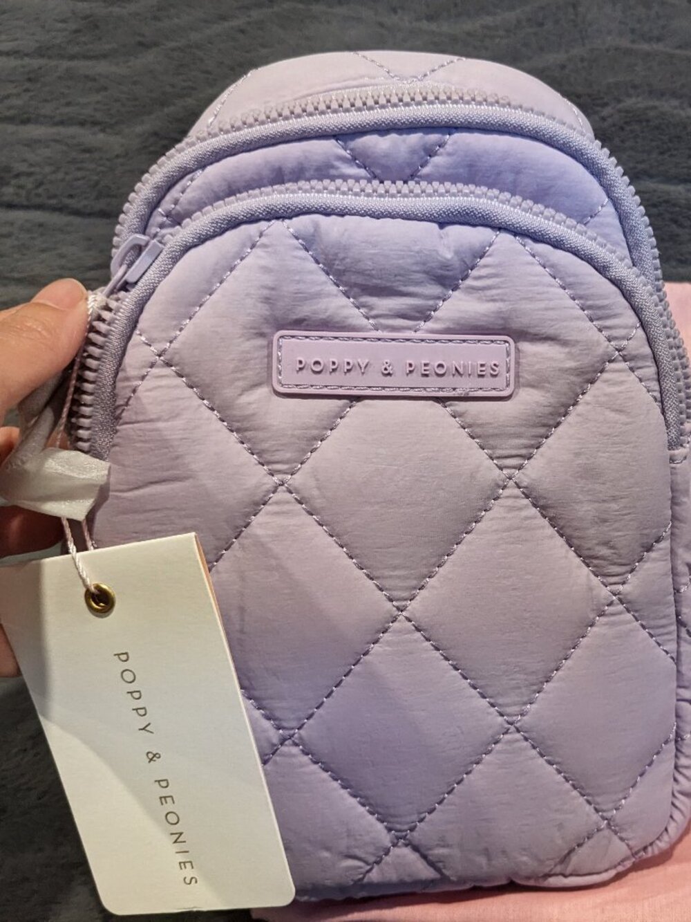 Poppy & Peonies The Quilted Roamer, Violet